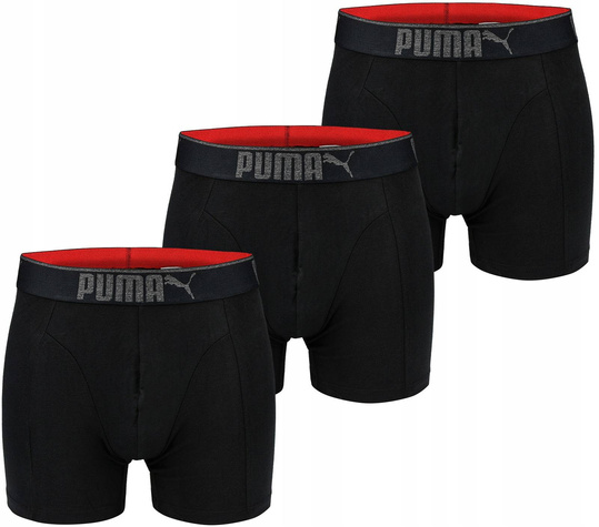 PUMA 681030001-200 MAJTKI BOKSERKI MĘSKIE BAWEŁNA 3PAK 3 PARY