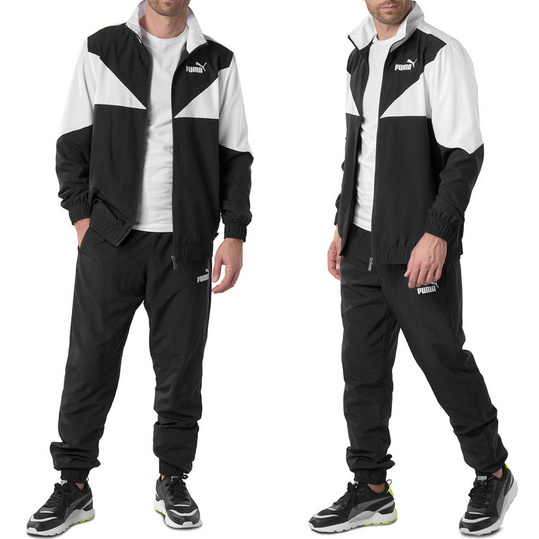 PUMA WOVEN SUIT DRES KOMPLET MĘSKI SPORTOWY SPODNIE BLUZA DUŻE ROZMIARY