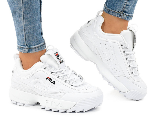 FILA DISRUPTOR LOW 1010302.1FG BUTY SNEAKERSY DAMSKIE BIAŁE